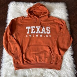 University of Texas Longhorns Swimming Sweatshirt Large Orange